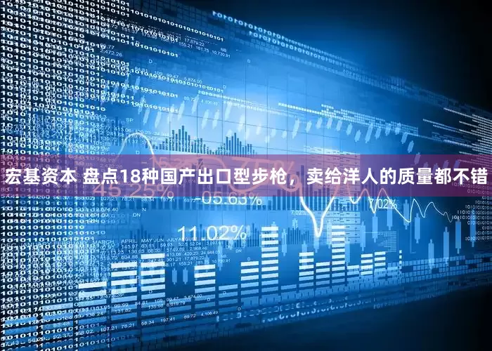 宏基资本 盘点18种国产出口型步枪，卖给洋人的质量都不错